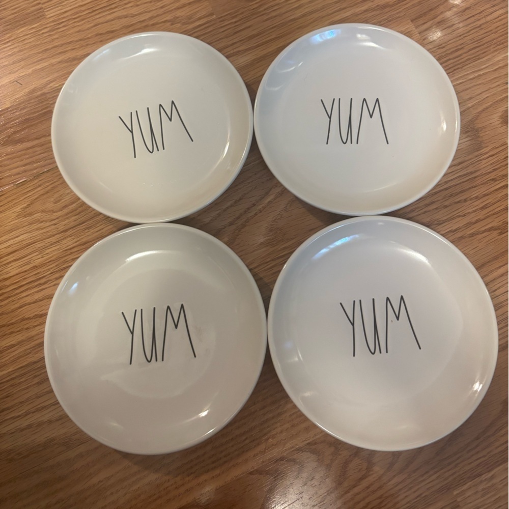 Rae Dunn “Yum” Snack Plates